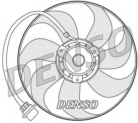 Вентилятор, охлаждение двигателя DER32001