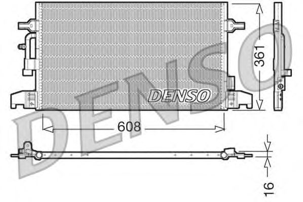 Kondensator, klimatanläggning DCN02016