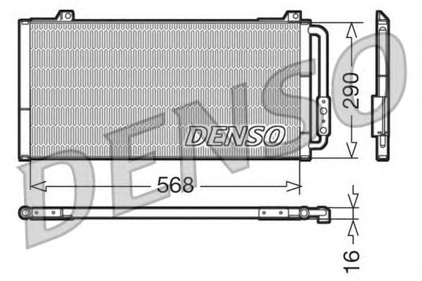 Condensator, airconditioning DCN24001