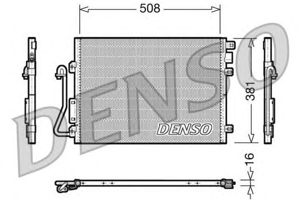 Condensator, airconditioning DCN37001