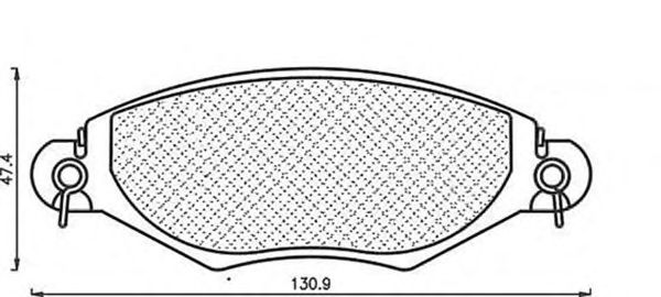 Комплект тормозных колодок, дисковый тормоз 430216171039