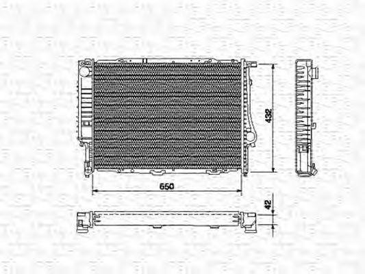 Radiator, engine cooling 350213424000