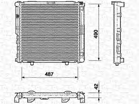 Radiator, engine cooling 350213690000