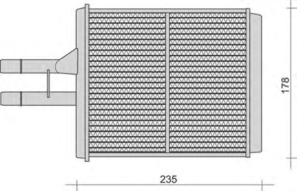 Heat Exchanger, interior heating 350218259000