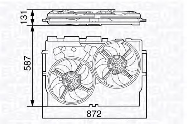 Ventilador, refrigeração do motor 069422582010