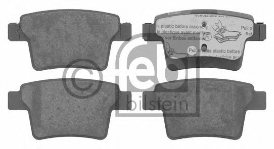 Комплект тормозных колодок, дисковый тормоз 16571