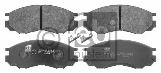 Комплект тормозных колодок, дисковый тормоз 16645
