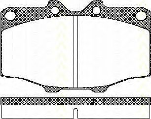 Комплект тормозных колодок, дисковый тормоз 8110 10034