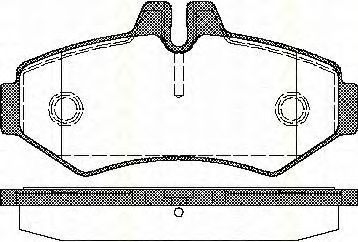 Комплект тормозных колодок, дисковый тормоз 8110 10515
