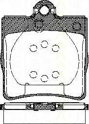 Комплект тормозных колодок, дисковый тормоз 8110 23018