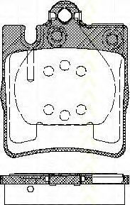 Комплект тормозных колодок, дисковый тормоз 8110 23019