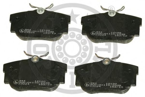 Комплект тормозных колодок, дисковый тормоз 12188