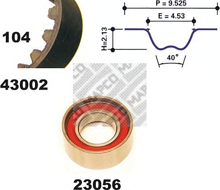 Timing Belt Kit 23002