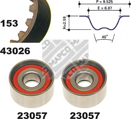 Timing Belt Kit 23026