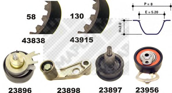 Timing Belt Kit 23838/1