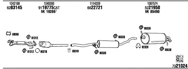 Exhaust System FO75005