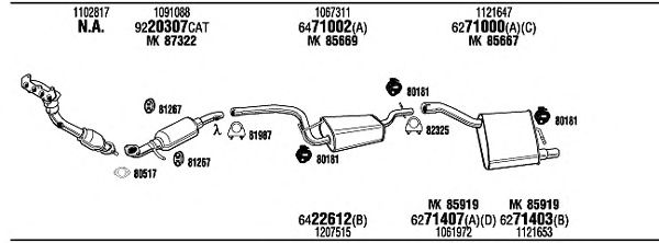 Sistema de gases de escape FOT09640B