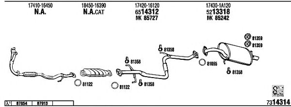 Exhaust System TO50872