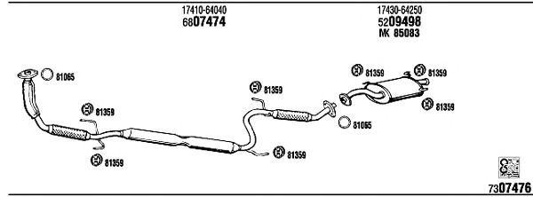 Exhaust System TO85850