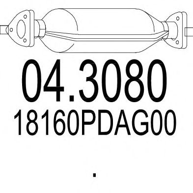 Catalytic Converter 04.3080