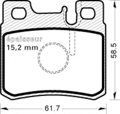 Комплект тормозных колодок, дисковый тормоз 410