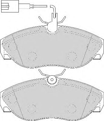 Комплект тормозных колодок, дисковый тормоз AVR118
