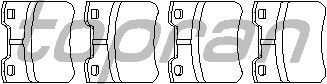 Комплект тормозных колодок, дисковый тормоз 721 230