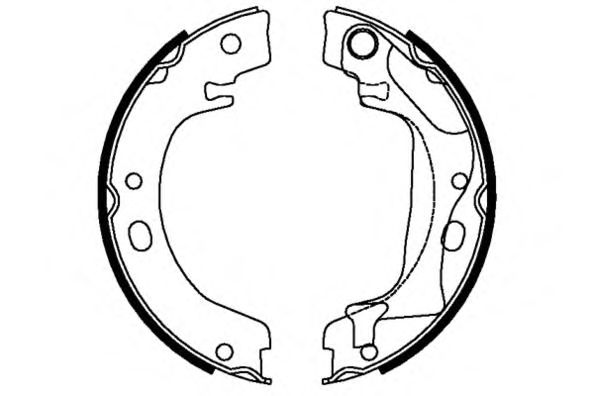 Комплект тормозных колодок; Комплект тормозных колодок, стояночная тормозная система 09-0676