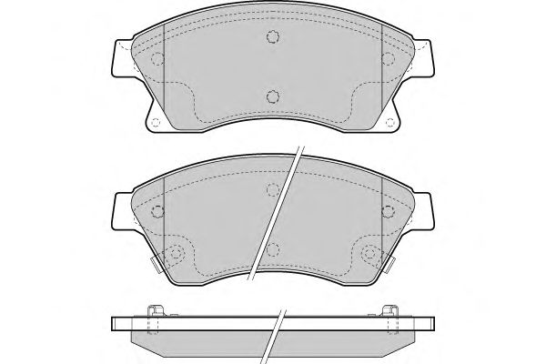 Комплект тормозных колодок, дисковый тормоз 12-1404