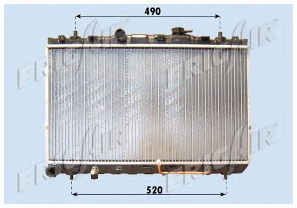 Radiator, engine cooling 0128.3100