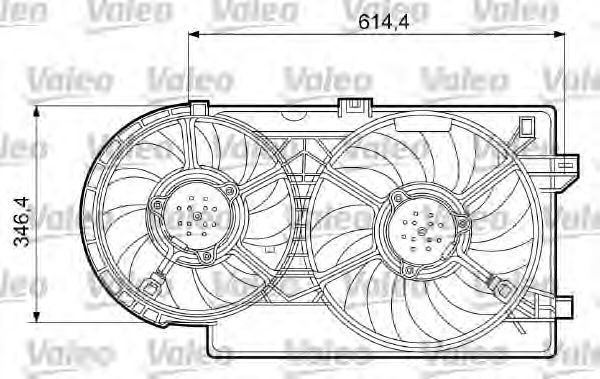 Electric Motor, radiator fan 698409