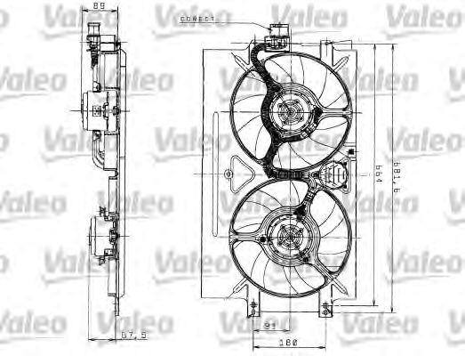 Electric Motor, radiator fan 698526