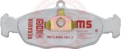 Комплект тормозных колодок, дисковый тормоз 13-0460-7051-2-C-SET