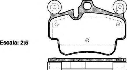 Brake Pad Set, disc brake P6733.20