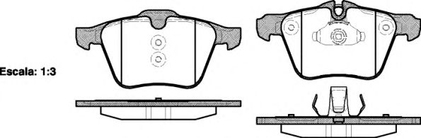 Комплект тормозных колодок, дисковый тормоз P13173.00