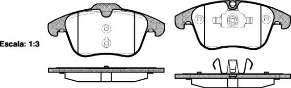 Комплект тормозных колодок, дисковый тормоз P13193.00
