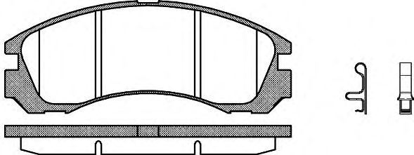 Комплект тормозных колодок, дисковый тормоз P2543.32
