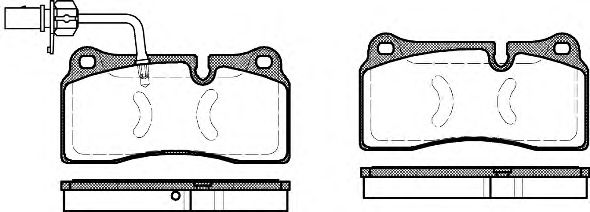 Комплект тормозных колодок, дисковый тормоз P8833.11