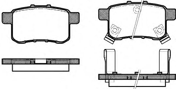 Kit de plaquettes de frein, frein à disque P12323.02