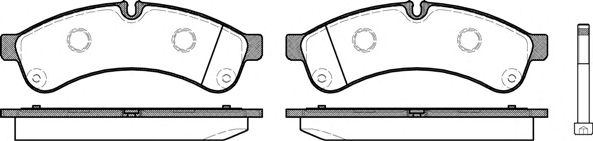 Комплект тормозных колодок, дисковый тормоз P12393.00