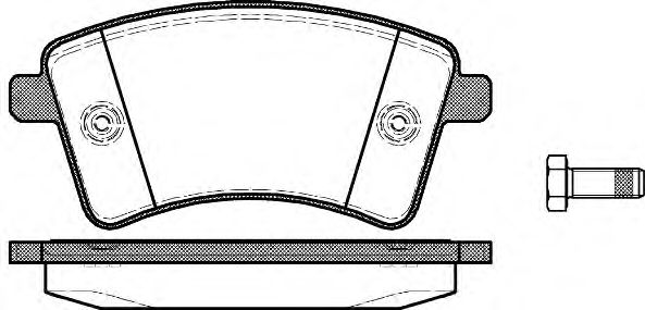 Комплект тормозных колодок, дисковый тормоз P12513.00
