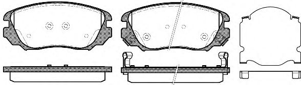 Комплект тормозных колодок, дисковый тормоз P12853.02