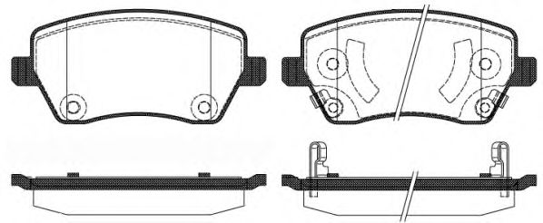 Brake Pad Set, disc brake P8873.02