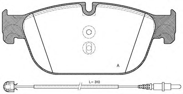 Комплект тормозных колодок, дисковый тормоз BPA1451.01