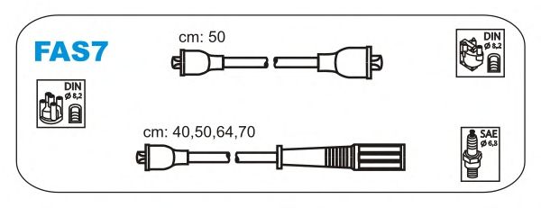 Комплект проводов зажигания FAS7