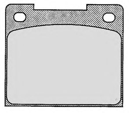 Комплект тормозных колодок, дисковый тормоз 038.0