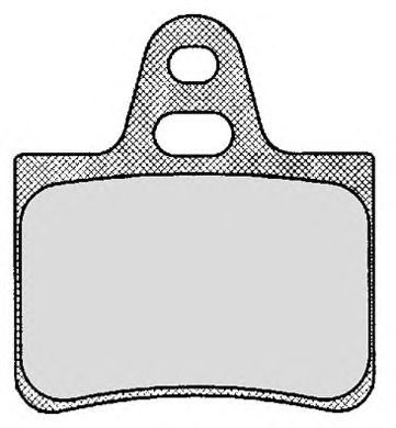 Комплект тормозных колодок, дисковый тормоз 108.0