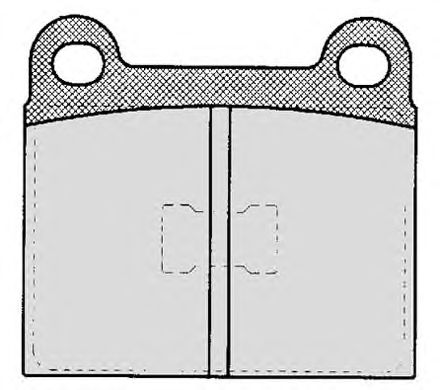 Комплект тормозных колодок, дисковый тормоз 111.1