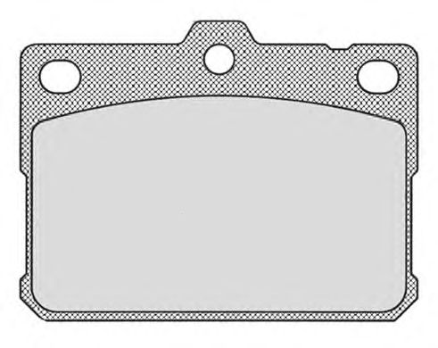 Комплект тормозных колодок, дисковый тормоз 340.0