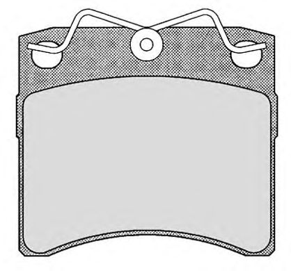 Комплект тормозных колодок, дисковый тормоз 430.0